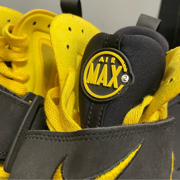Nike Air Max 2 Yellow & Black, Men's Basketball Shoe Size 12. - Picture 2 of 8